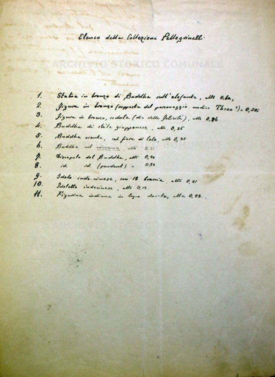 Archivio Storico Comunale: Lettera di F. L. Pullé al Prosindaco di Bologna riferita all'acquisto della Collezione Pellegrinelli (14-02-1908)